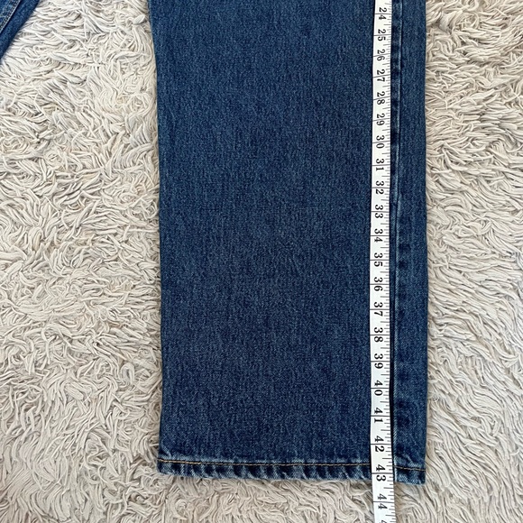 Levis 505 Jeans Relaxed Fit Blue Cotton Size 48 X 30 Adult Mens - Picture 7 of 9